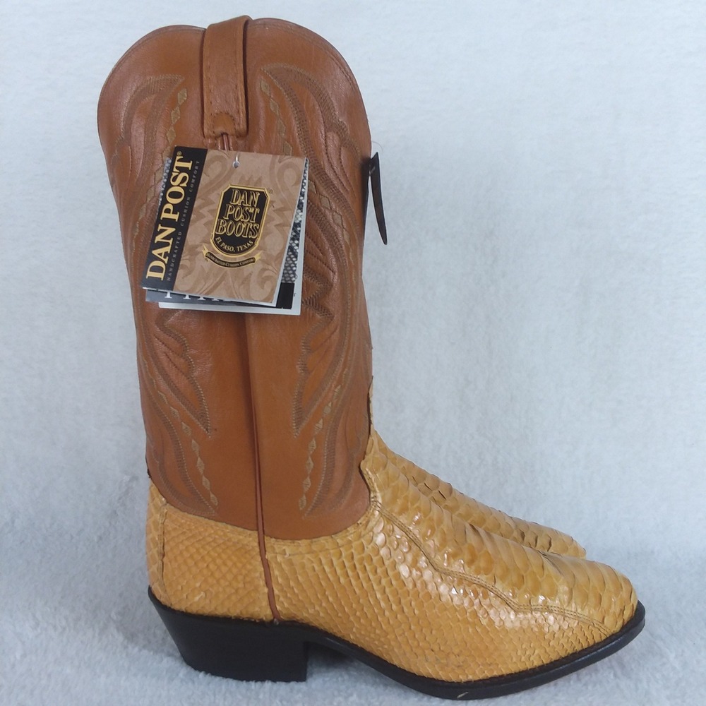 Dan Post Boots Python Leather Cowboy Western Boot… - image 5